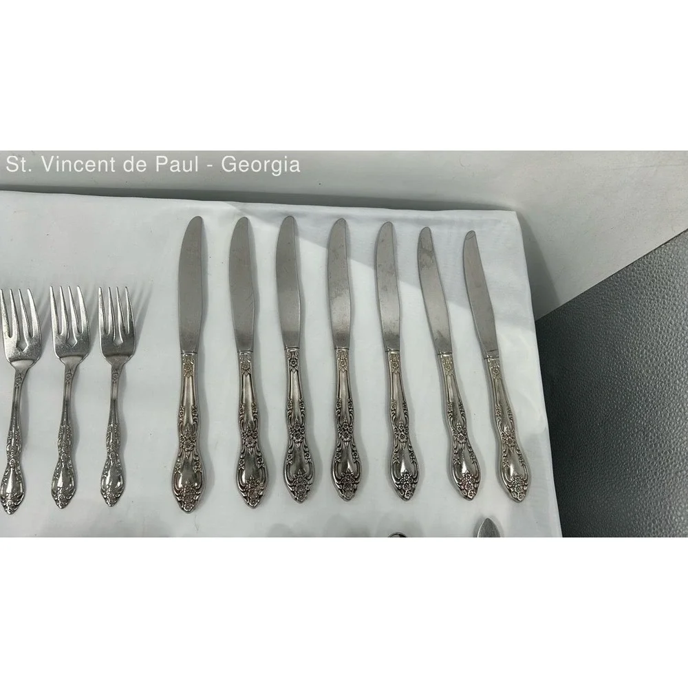 Vintage Lot of 38 Onelida Profile Galveston Stainless Steel Flatware Great Cond.